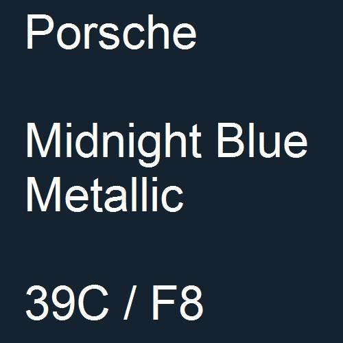 Porsche, Midnight Blue Metallic, 39C / F8.
